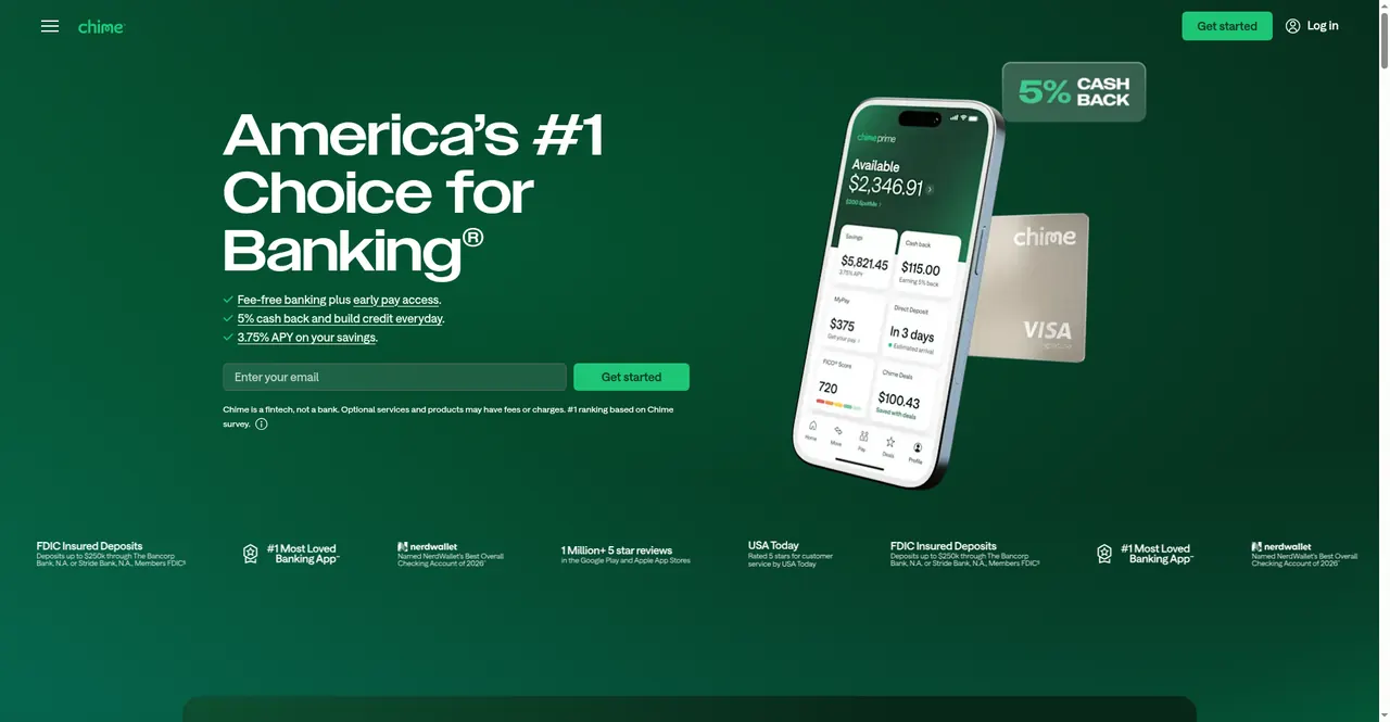 Chime website screenshot
